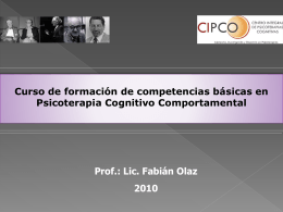 Diapositiva 1 - Centro Integral de Psicoterapias