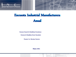 Encuesta Industrial Manufacturera Anual