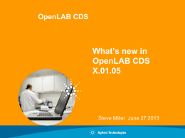 What's New in OpenLab CDS