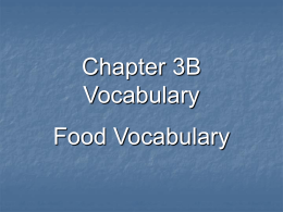 Chapter 3B Vocabulary
