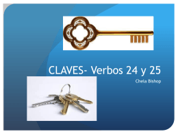 CLAVES- Verbos 24 y 25