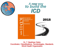 ICD-11 A new way to build the ICD ppt