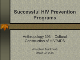Successful HIV Prevention Programs