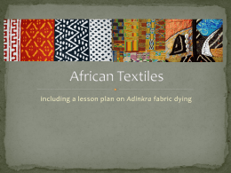 Adinkra Textiles Powerpoint