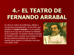 4.- EL TEATRO DE FERNANDO ARRABAL