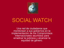SOCIAL WATCH - OECD.org