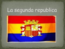 La segunda republica