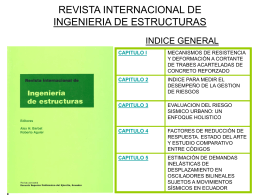 REVISTA INTERNACIONAL DE INGENIERIA DE ESTRUCTURAS