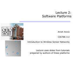 Lecture 2: Software Platforms