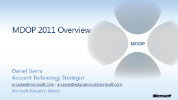 MDOP 2011 Overview - Microsoft Partner Network | …