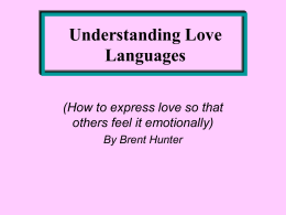 Understanding Love Languages