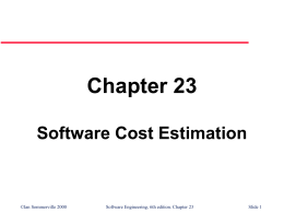Software cost estimation - Home