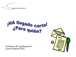 Diapositiva 1 - Colegio San Juan Evangelista