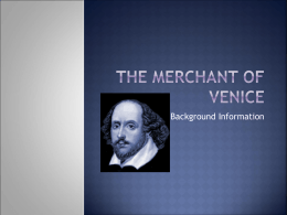 The Merchant of Venice - Wappingers Central School