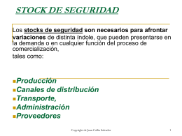 STOCK DE SEGURIDAD