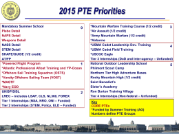 PTE Information Slides - United States Naval Academy