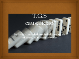 T.G.S causalidad - Ingenieriadesistemasp