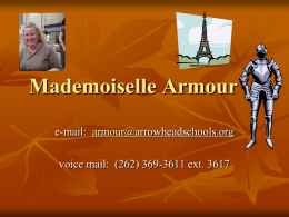 Mademoiselle Armour