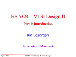 PowerPoint Presentation: EE5324-Intro