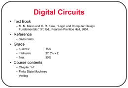 Chapter # 1: digital circuits