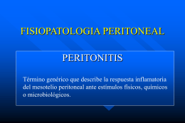 FISIOPATOLOGIA PERITONEAL.