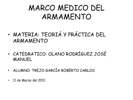 MARCO MEDICO DE LAS ARMAS