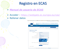 Registro en ECAS
