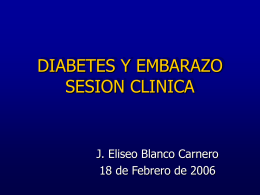 DIABETES Y EMBARAZO SESION CLINICA - FFIS