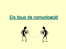 Tipus de comunicaci&#243