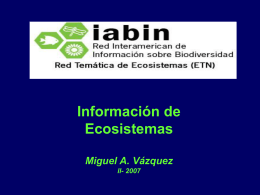 IABIN: Ecosistemas