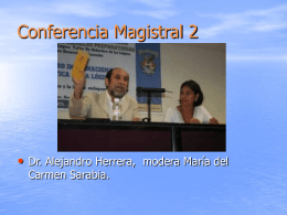 Conferencia Magistral 2 - Instituto de Investigaciones