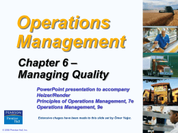Managing Quality - Cyprus | Eastern Mediterranean