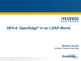 OpenEdge in an LDAP World
