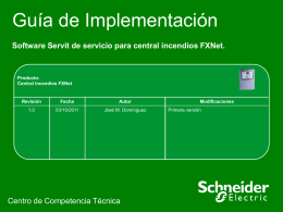 Software Servit de servicio para centrales FXNet.pps