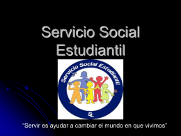 Servicio Social Estudiantil