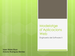 Modelatge d’Aplicacions Web
