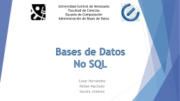 Bases de Datos No SQL