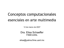 Conceptos computacionales esenciales en arte multimedia