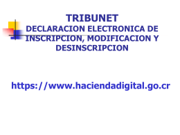 TRIBUNET DECLARACION ELECTRONICA DE INSCRIPCION