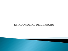 ESTADO SOCIAL DE DERECHO