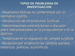 TIPOS DE SITUACIONES PROBLEMATICAS