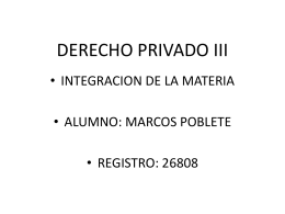 INTEGRACION DE DERECHO PRIVADO III