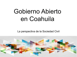 Gobierno Abierto en Coahuila