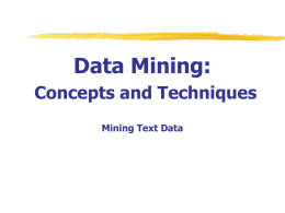 Data Mining: Concepts and Techniques — Chapter 10. …