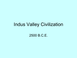 Indus Valley Civilization - Miami