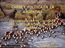 CARNE Y POLITICA EN ARGENTINA