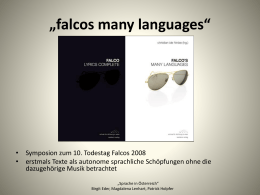 falcos many languages“