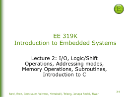 Lecture 2: Execution and I/O