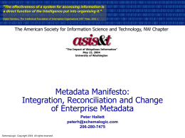 Metadata Manifesto