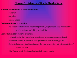 Chapter 3: Education That is Multicultural
